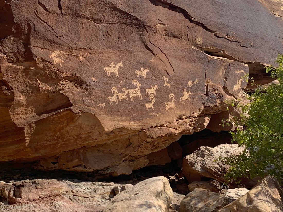 Petroglyphs at Arches National Park