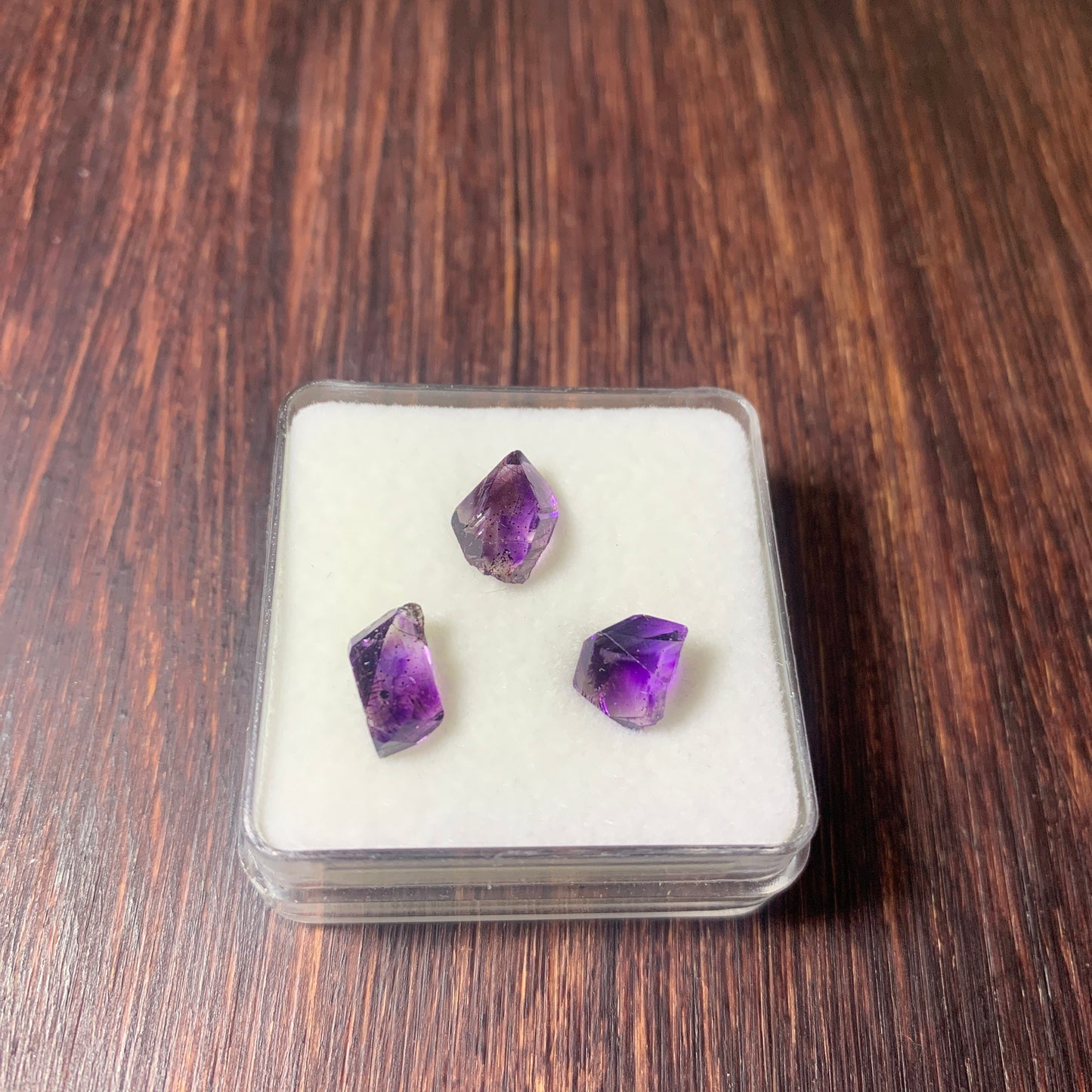 Tanzanian Amethyst Crystal Trio