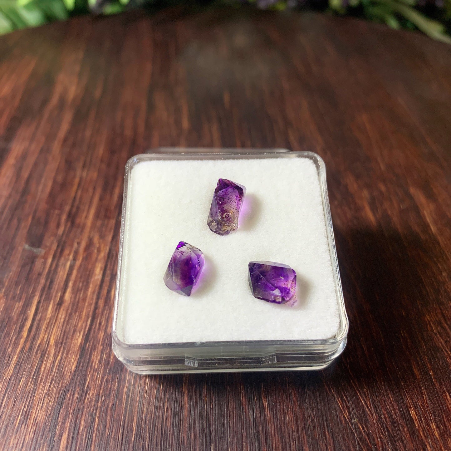 Tanzanian Amethyst Crystal Trio