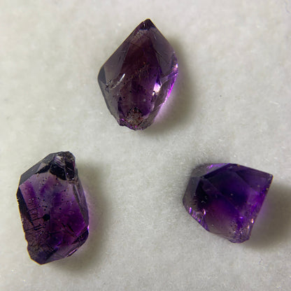 Tanzanian Amethyst Crystal Trio