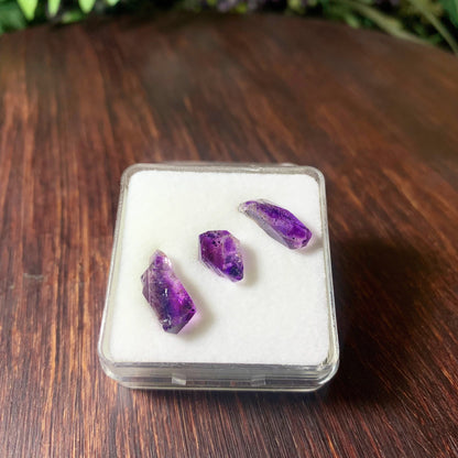 Tanzanian Amethyst Crystal Trio