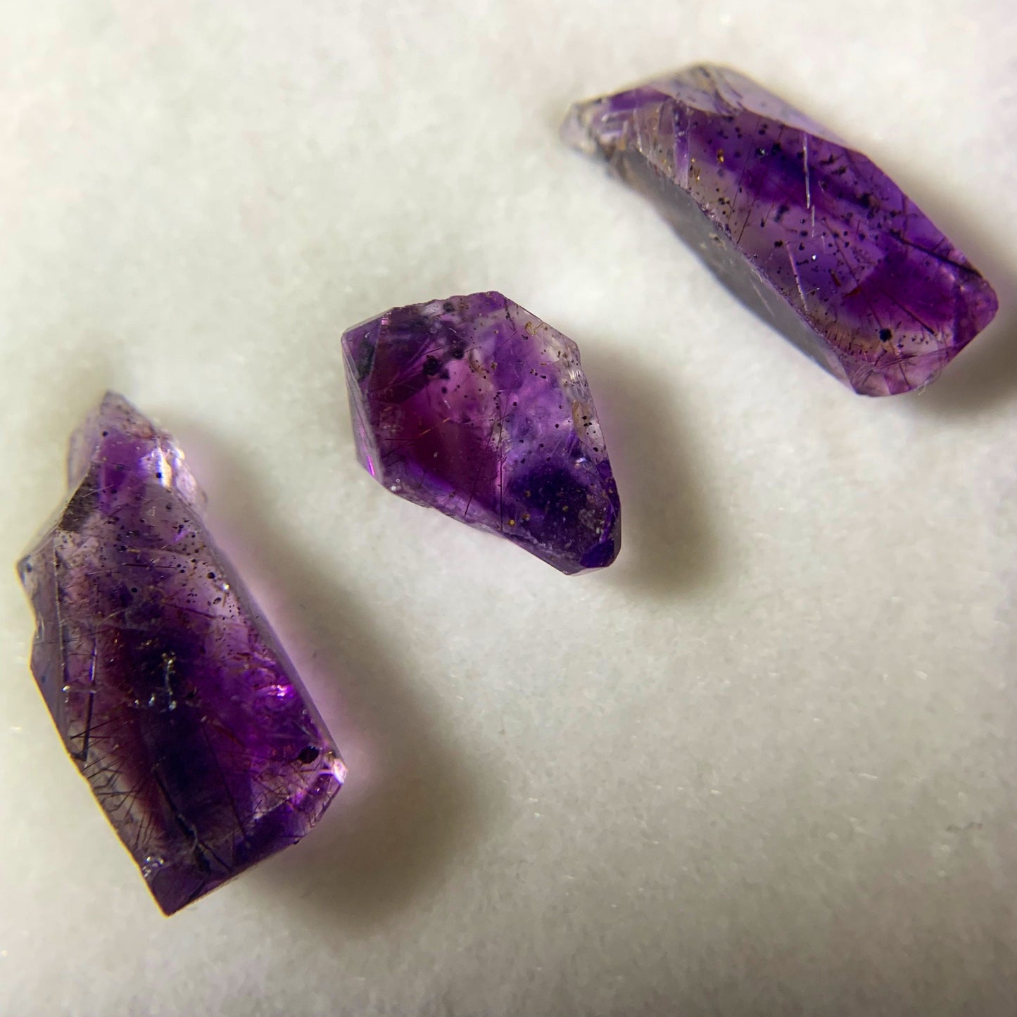 Tanzanian Amethyst Crystal Trio