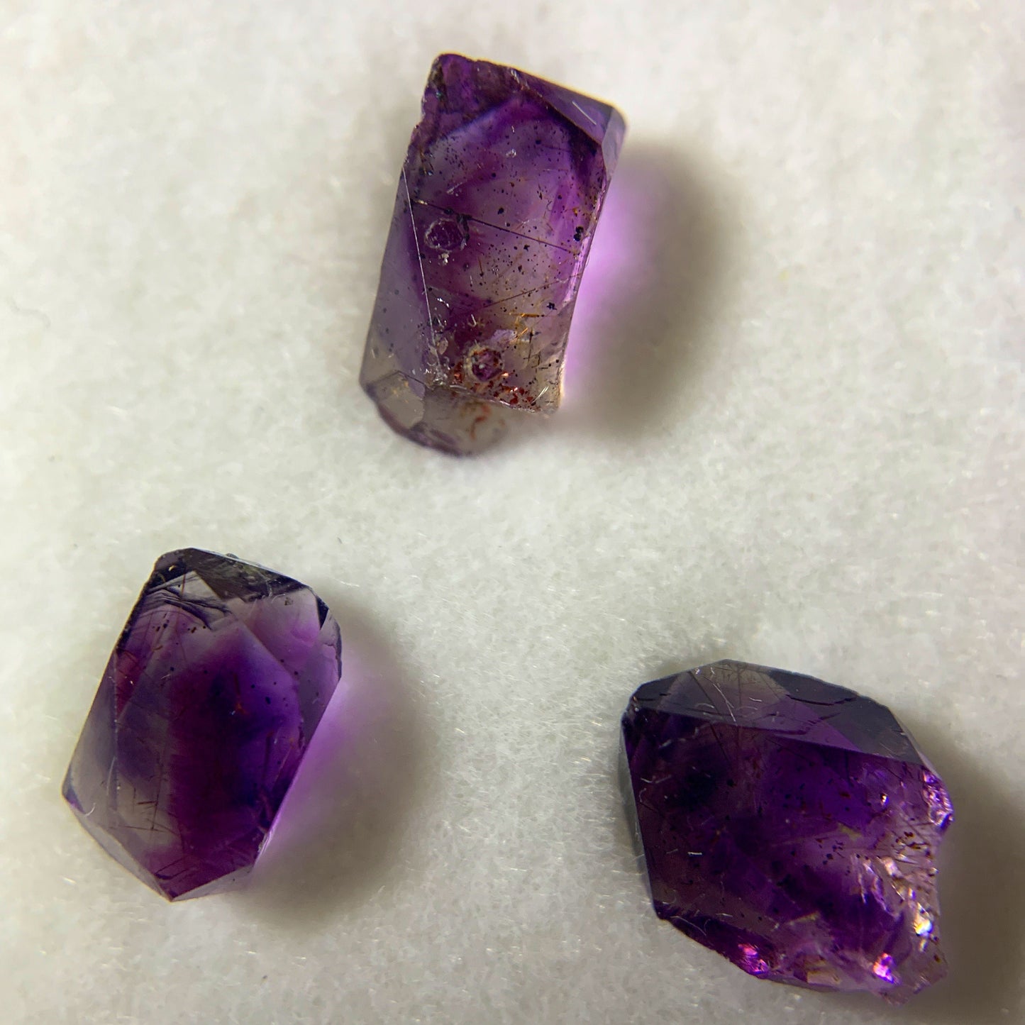 Tanzanian Amethyst Crystal Trio