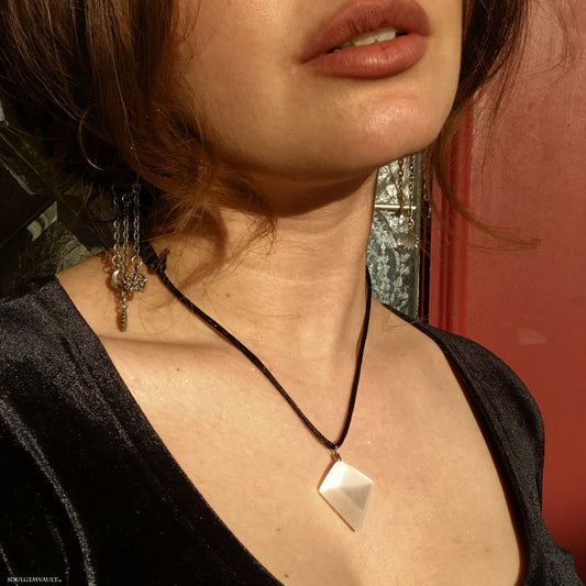 Selenite Pendant Necklace