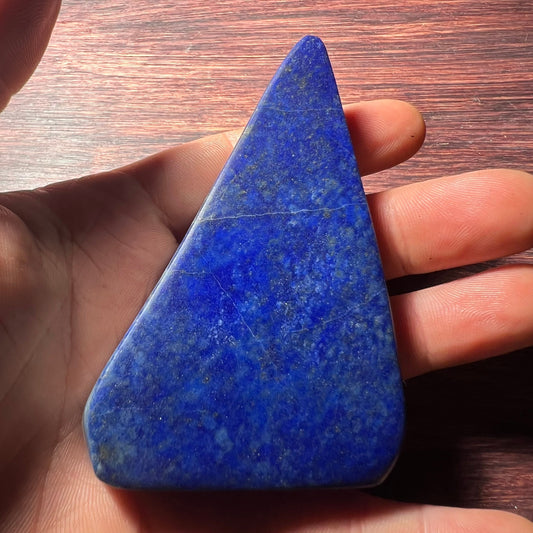 Lapis Lazuli freeform in hand