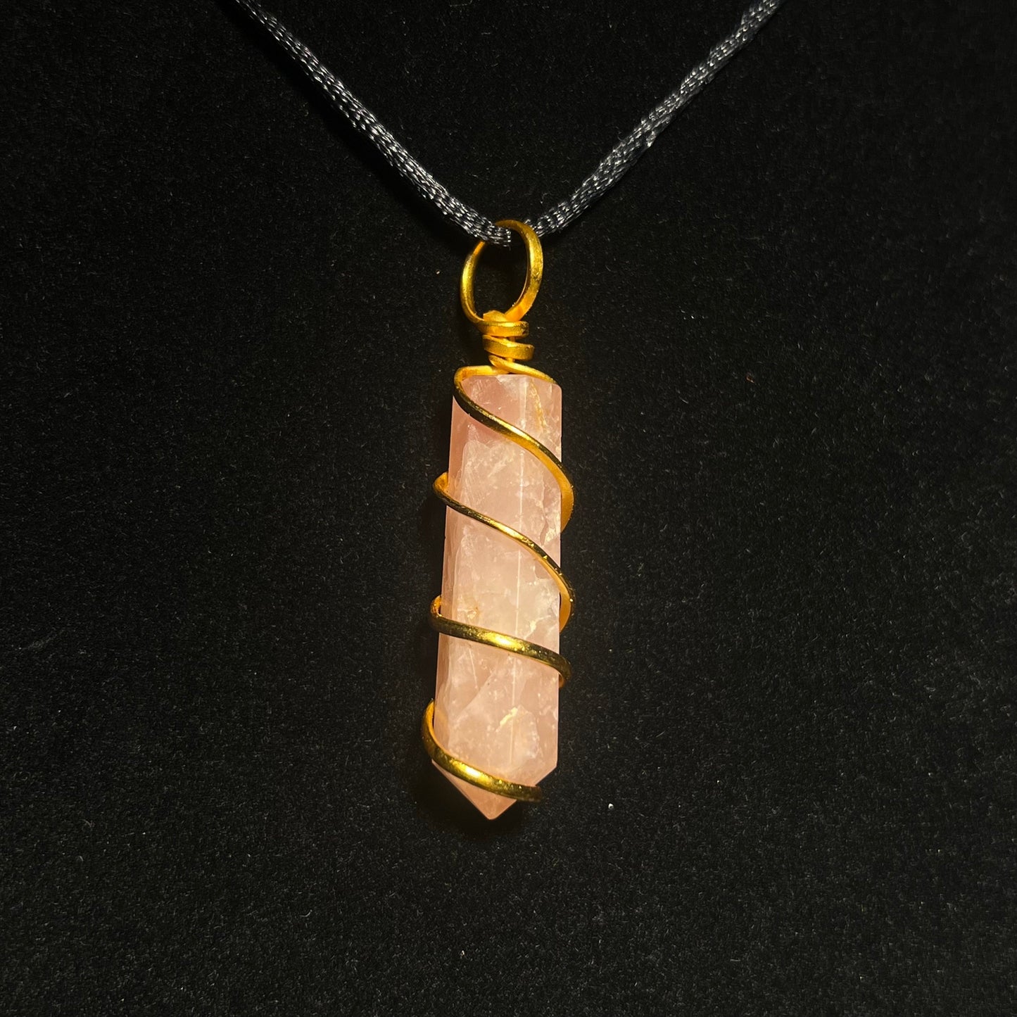 Rose Quartz  Pendant Necklace