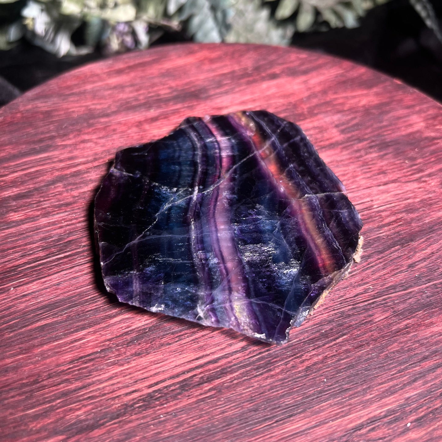 Fluorite with purple hue